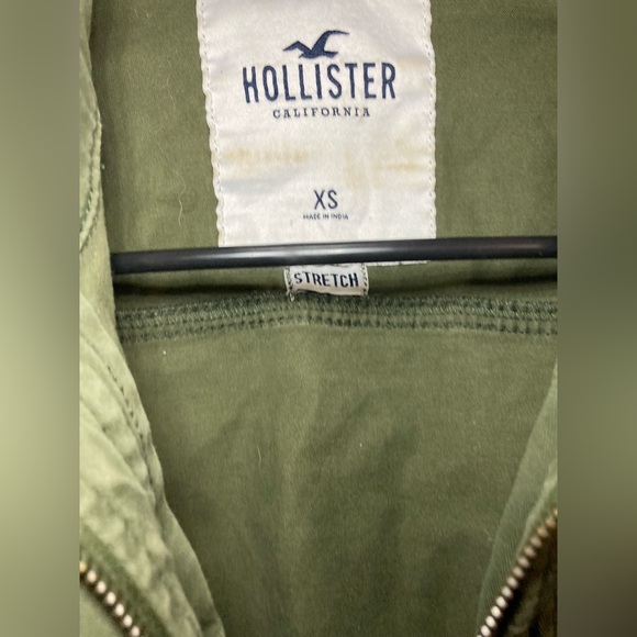 Hollister Khaki Green Stretch Jacket - Picture 7 of 15